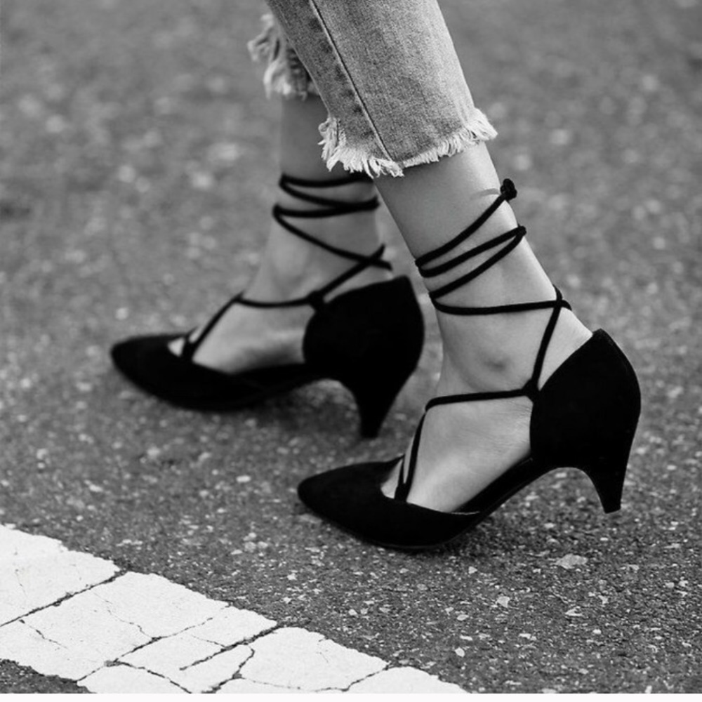 Free People + Jeffrey Campbell Andra Kitten Heel